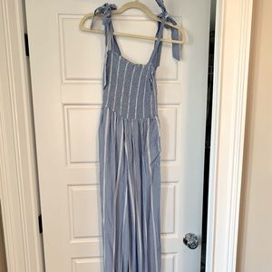 Blue & white full length romper - new with tags.